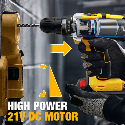 🔧⚡ Electric Cordless Drill with Battery & Charger – 49% OFF! 18V power, 2-speed, lightweight – ready for any project. 🔥💪