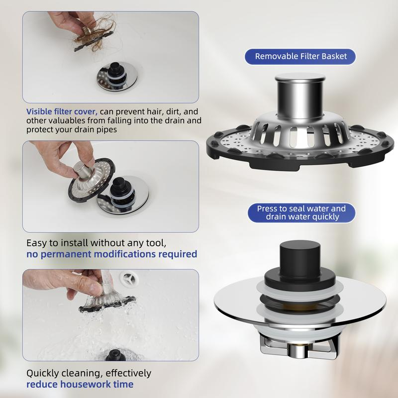 📢📢49% OFF !! ⏰Stainless Steel Kitchen Sink Strainer