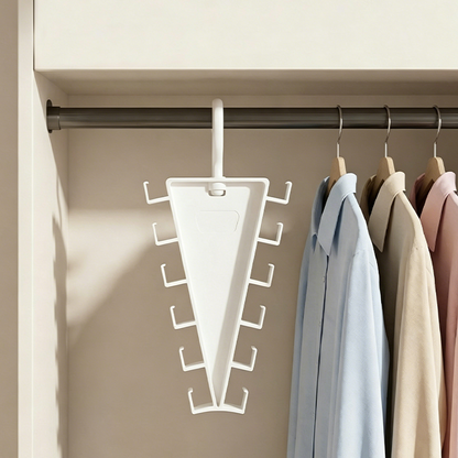 ⏳🔥LIMITED-TIME 49% OFF! ⏰Space-Saving Triangle Closet Hanger | Double Your Wardrobe Storage🗄️👕