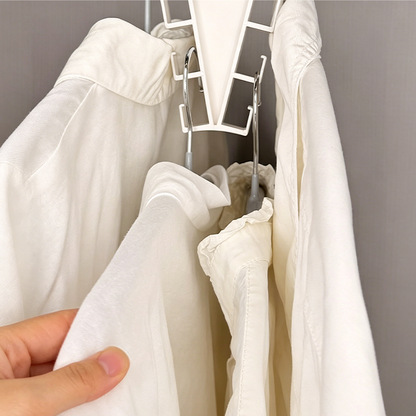 ⏳🔥LIMITED-TIME 49% OFF! ⏰Space-Saving Triangle Closet Hanger | Double Your Wardrobe Storage🗄️👕