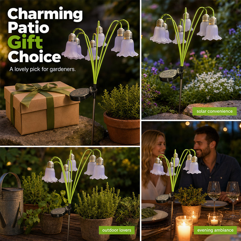 💐 49% OFF NOW! ☀️ Solar Flower Lights Outdoor Garden Decor – Solar-powered, waterproof & warm glow – Perfect for patios, paths & flower beds 🌿