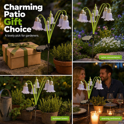💐 49% OFF NOW! ☀️ Solar Flower Lights Outdoor Garden Decor – Solar-powered, waterproof & warm glow – Perfect for patios, paths & flower beds 🌿