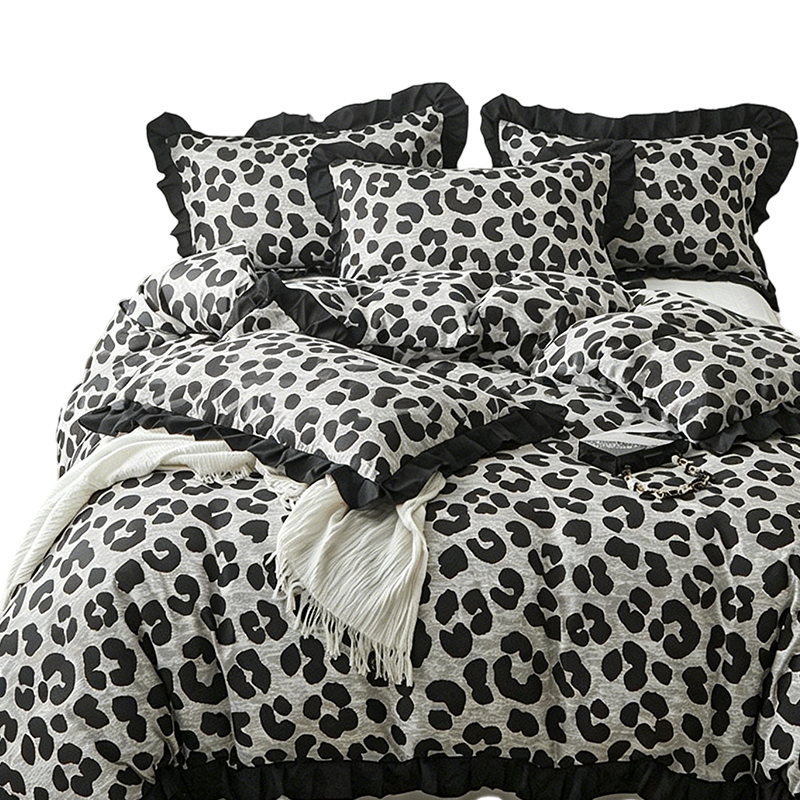 🐆 49% OFF NOW! 🛌 Leopard Print Ruffled Duvet Cover Set – Soft fabric, chic ruffle detail & vibrant print – Perfect for a bold, cozy bedroom makeover ✨