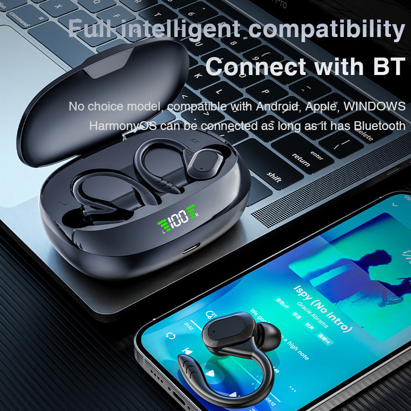 📢📢49% OFF !! ⏰Ear-Hook AI Translation Bluetooth Earphones