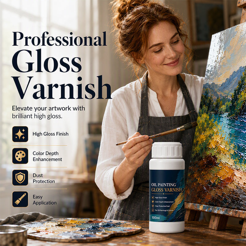 🎨 LIMITED TIME 49% OFF! 💧 Gloss Boost Painting Varnish – High-gloss finish, UV-resistant & easy to apply – Protects & enhances your artwork or crafts 🖌️