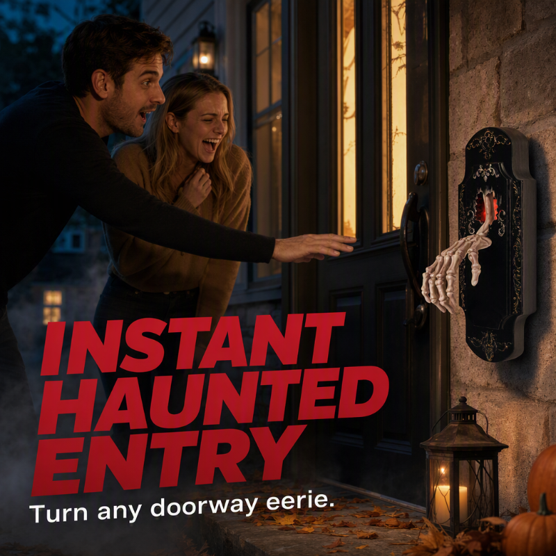 ⏳Limited-time 49% off⏰Spooky Skull Door Bell Hanging Decoration💀🚪