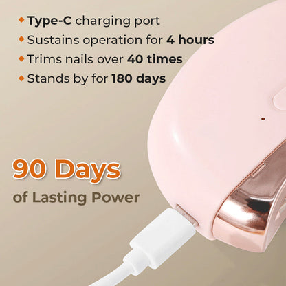 ⏳Time-Limited Special⏰2-in-1 Electric Automatic Nail Clipper & Polisher – Effortless Trimming, Smoother Edges & Compact Nail Care