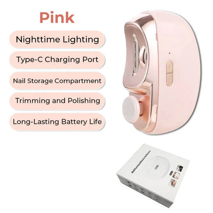 ⏳Time-Limited Special⏰2-in-1 Electric Automatic Nail Clipper & Polisher – Effortless Trimming, Smoother Edges & Compact Nail Care