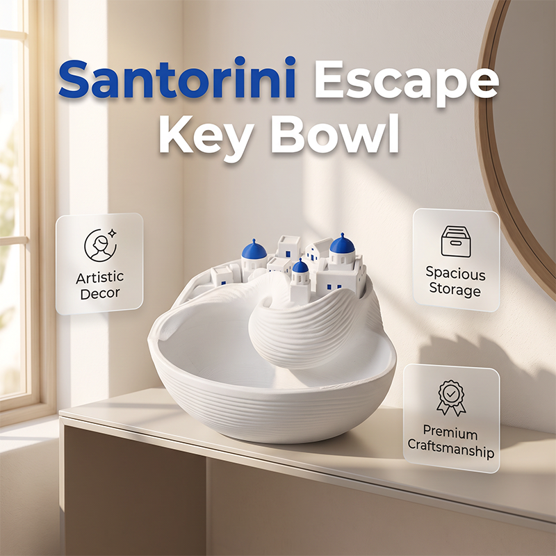 🔥2026 Hot Sale 49% OFF🏡Blue and White Ocean Theme Key Holder Tray Ceramic Home Decor