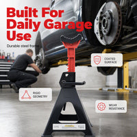 🏆LAST DAY 49% OFF🚗Adjustable Safety Jack Stands for Vehicle Repair