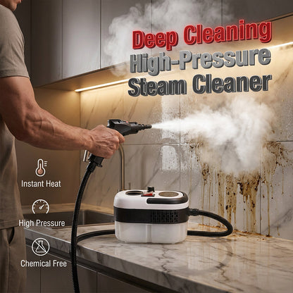 💨 LIMITED-TIME 49% OFF! 🧼 High-Pressure Steam Cleaner – Turbo Steam, Adjustable Intensity & 1200ml Tank 🏠