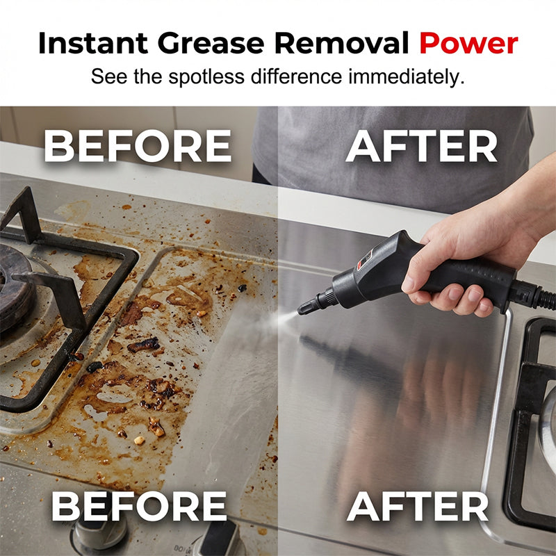 💨 LIMITED-TIME 49% OFF! 🧼 High-Pressure Steam Cleaner – Turbo Steam, Adjustable Intensity & 1200ml Tank 🏠