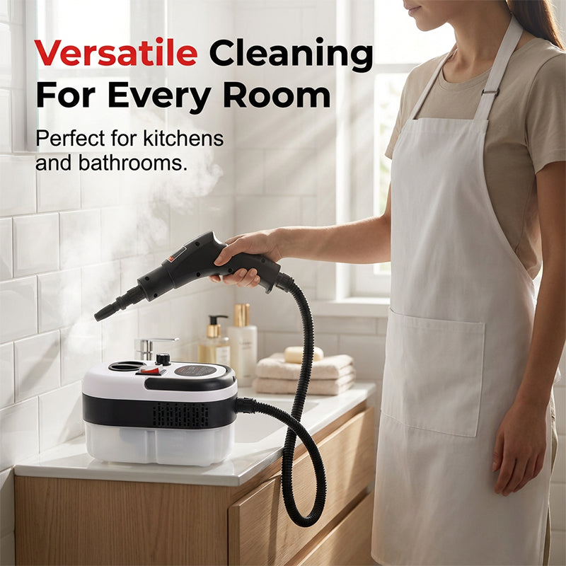 💨 LIMITED-TIME 49% OFF! 🧼 High-Pressure Steam Cleaner – Turbo Steam, Adjustable Intensity & 1200ml Tank 🏠