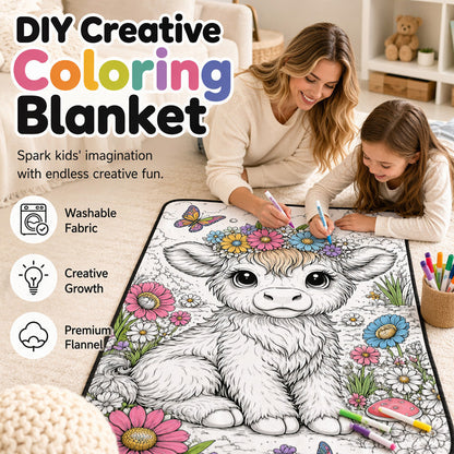 🎨DIY Kids' Coloring Blanket