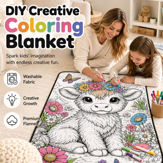 🎨DIY Kids' Coloring Blanket