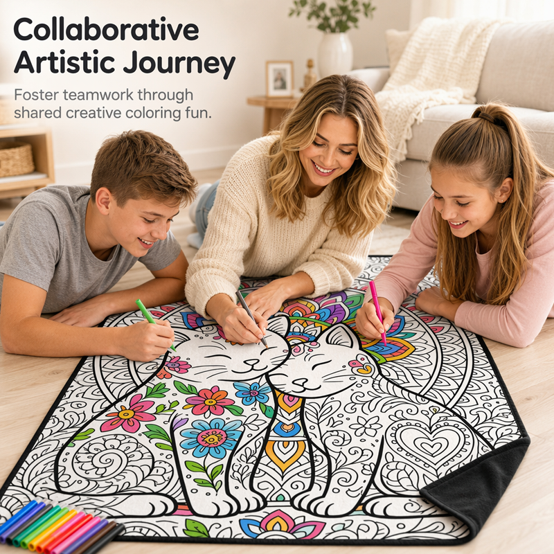 🎨DIY Kids' Coloring Blanket