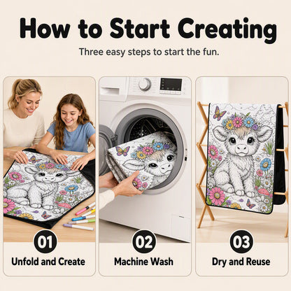 🎨DIY Kids' Coloring Blanket