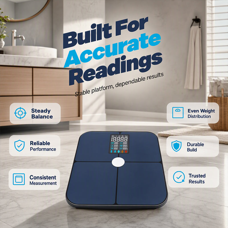 Precision Body Fat Scale ⚖️ Know Your Numbers, Transform Your Health – Smart Tracking for Real Results ✨