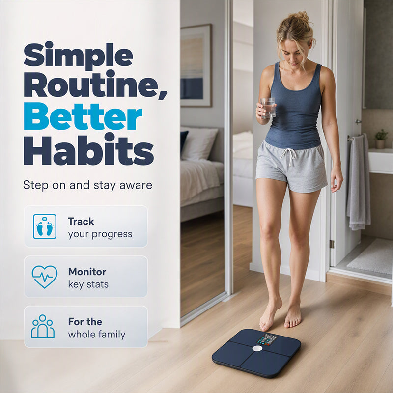 Precision Body Fat Scale ⚖️ Know Your Numbers, Transform Your Health – Smart Tracking for Real Results ✨