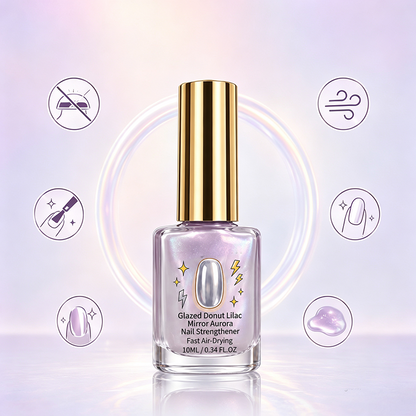 📢📢49% OFF !! ⏰Lilac Glossy Mirror Nail Strengthener