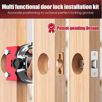 📢📢46% OFF !! ⏰Door Latch Mortising Tool Kit for Wood Doors