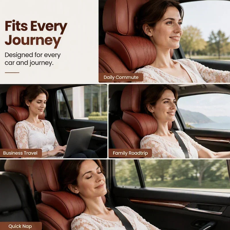 🥳2026 HOT SALE 49% OFF💞50K+ SOLD!🚗Ergonomic Headrest and Lumbar Support Set for Car Seats