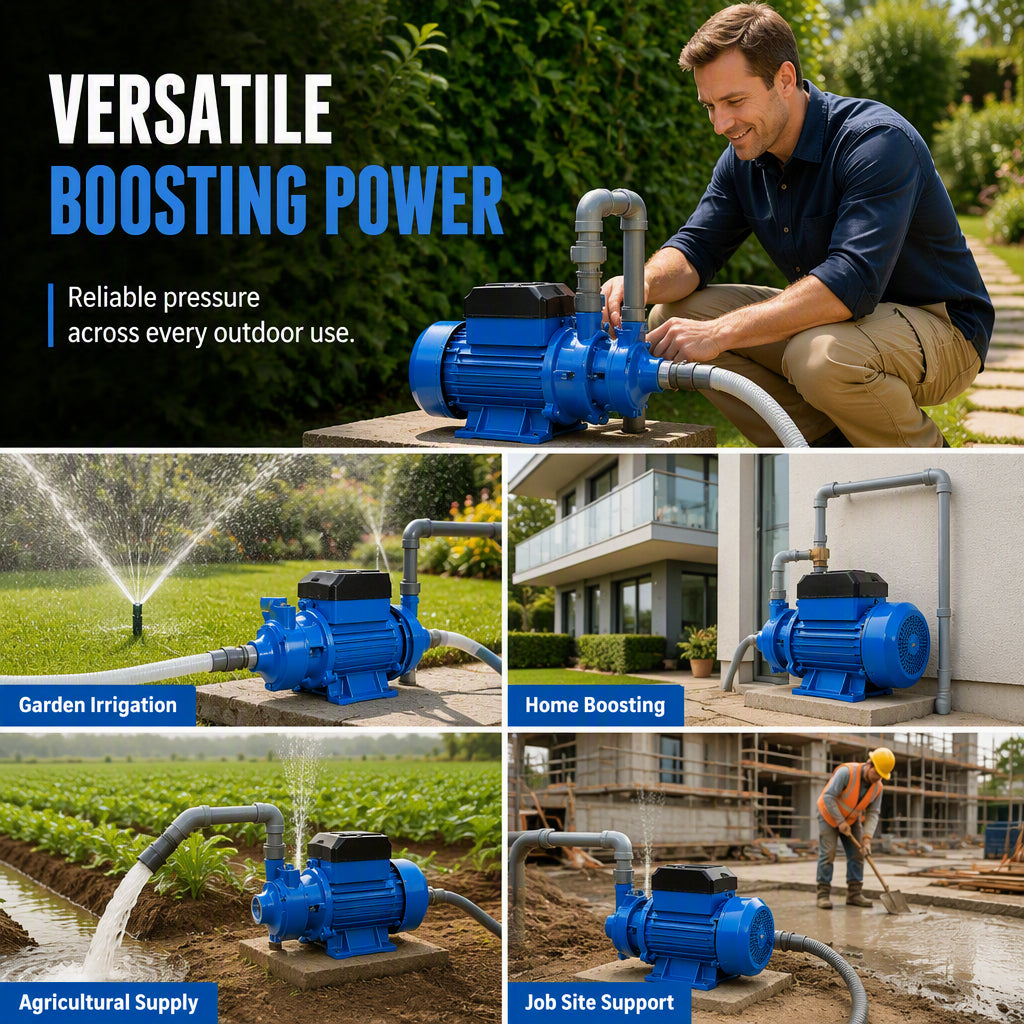 💦Self‑Priming Water Pressure Booster Pump 💧High Flow Water Boosting Pump for Home Use