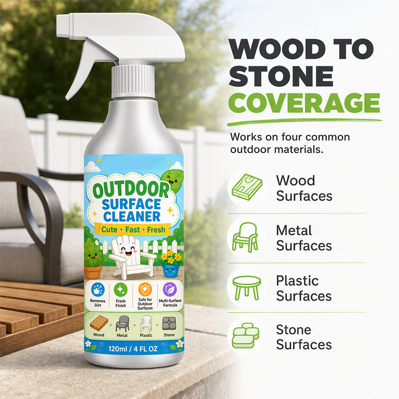 🎉 LIMITED TIME 49% OFF! 🧴 Multi-Surface Patio Cleaner Spray – Lift Grime from Wood, Metal, Plastic & Stone – Quick Spray & Wipe ✨