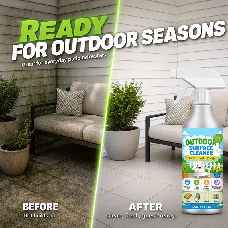 🎉 LIMITED TIME 49% OFF! 🧴 Multi-Surface Patio Cleaner Spray – Lift Grime from Wood, Metal, Plastic & Stone – Quick Spray & Wipe ✨