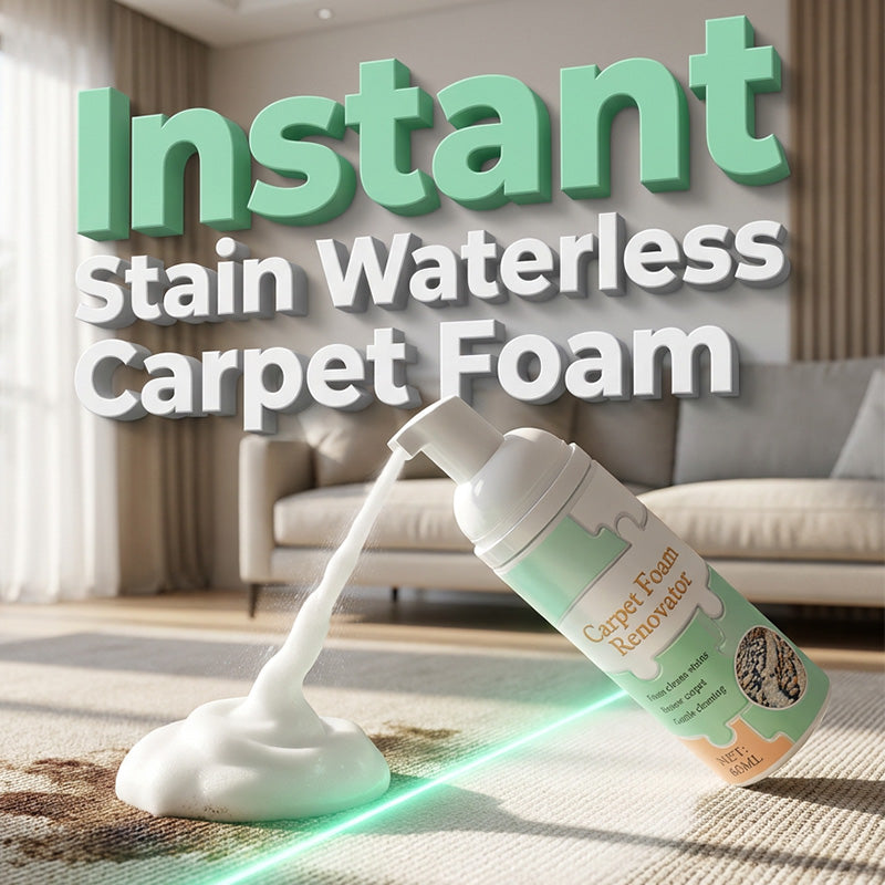 ⏳🔥LIMITED-TIME 49% OFF! ⏰Waterless Carpet Cleaning Foam – Instant stain lift, no wet mess. Advanced micro‑foam penetrates deep – just foam & wipe! 🏠💨
