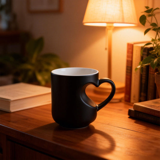 📢📢49% OFF !! ⏰Color Changing Heart Handle Ceramic Mug for Valentine's Day