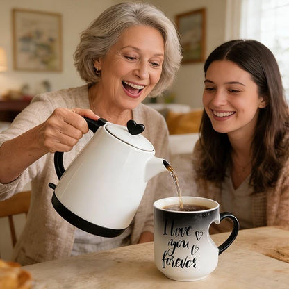 📢📢49% OFF !! ⏰Color Changing Heart Handle Ceramic Mug for Valentine's Day
