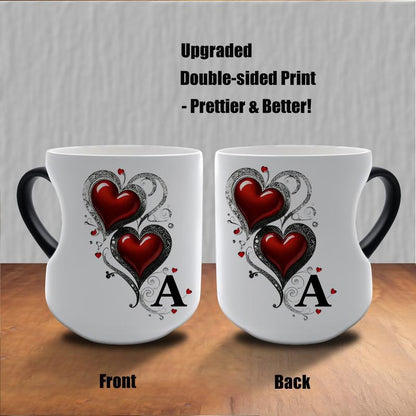 📢📢49% OFF !! ⏰Color Changing Heart Handle Ceramic Mug for Valentine's Day