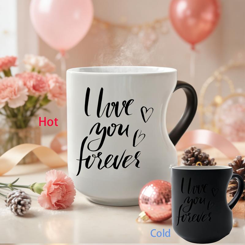 📢📢49% OFF !! ⏰Color Changing Heart Handle Ceramic Mug for Valentine's Day
