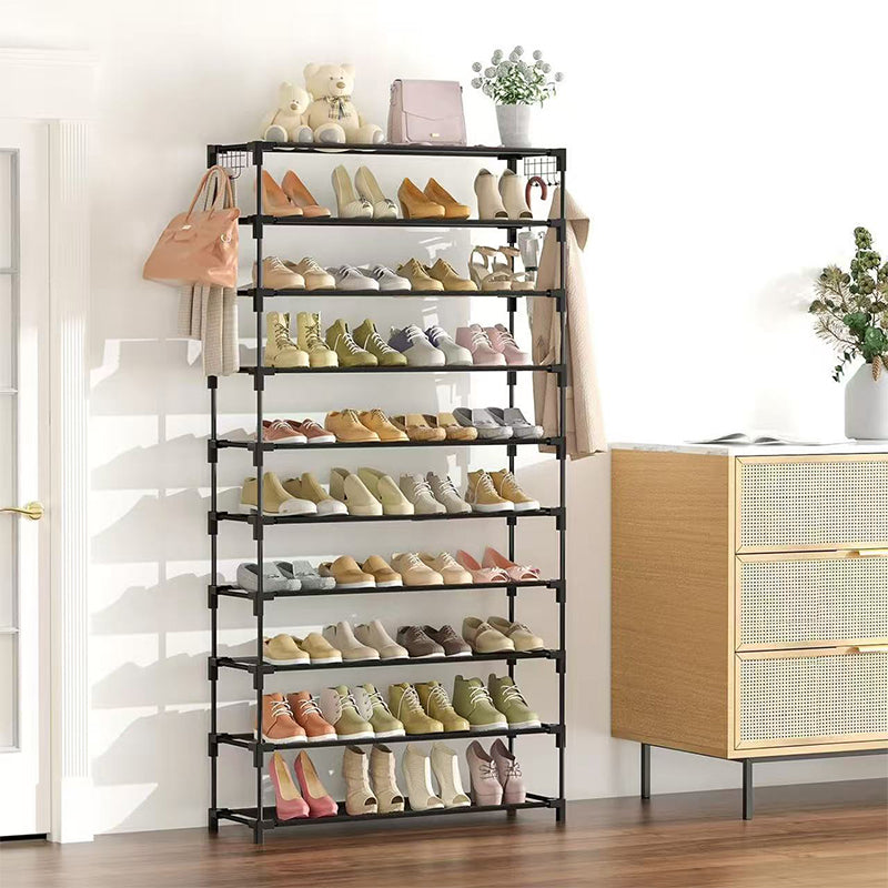 🎉 LIMITED TIME 49% OFF! 👟 10-Tier Vertical Shoe Rack Organizer – Space-Saving Design, Large Capacity & Bonus Side Hooks 🏠