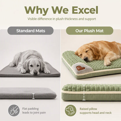 🐾 Premium Plush Pet Sleeping Mat – Ultra-Soft Thick Dog Crate Pad with Non-Slip Base