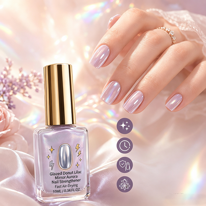 💎 Lilac Mirror Gloss Nail Strengthener – Stronger Nails, Gorgeous Shine! 🌸
