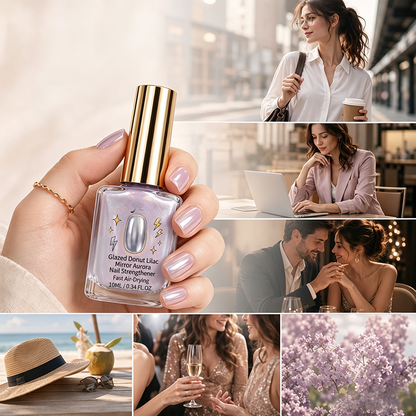 💎 Lilac Mirror Gloss Nail Strengthener – Stronger Nails, Gorgeous Shine! 🌸