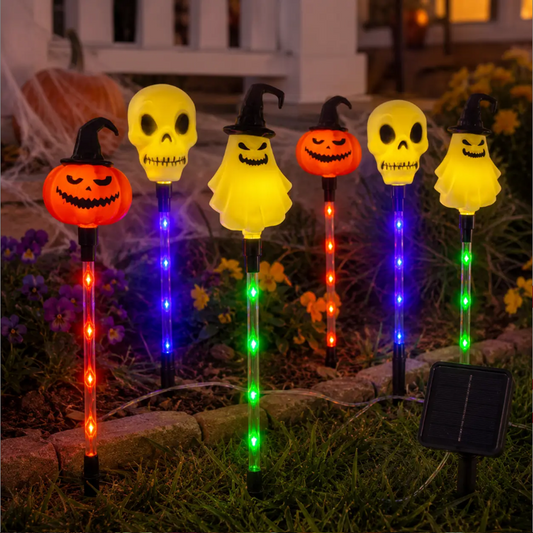 📢📢49% OFF !! ⏰Waterproof Halloween Pumpkin Stake Lights 