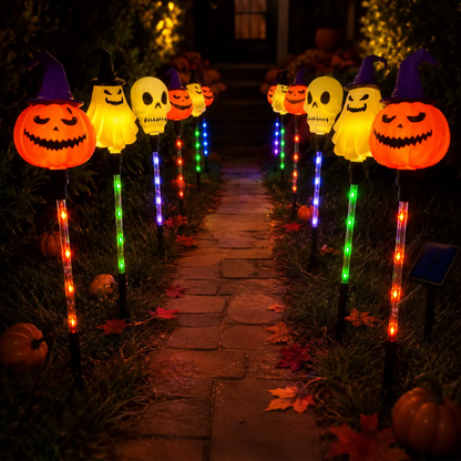 📢📢49% OFF !! ⏰Waterproof Halloween Pumpkin Stake Lights 