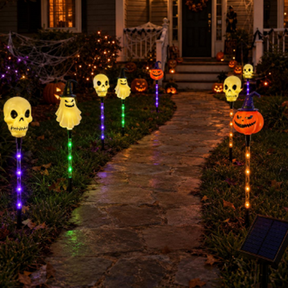 📢📢49% OFF !! ⏰Waterproof Halloween Pumpkin Stake Lights 