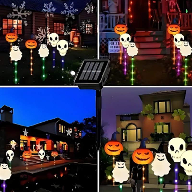 📢📢49% OFF !! ⏰Waterproof Halloween Pumpkin Stake Lights 