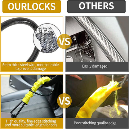 📢📢49% OFF !! ⏰Car Steer Wheel Lock Rope