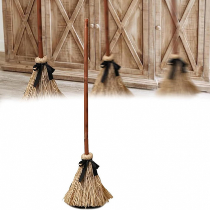 📢📢49% OFF !!⏰🧙 Animated Witch Broom Halloween Decoration with Lights and Sound