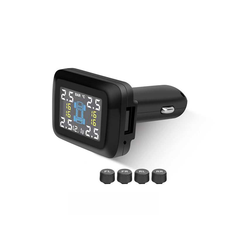 🎉 2026 Sale — Over 27,000 Sold! 🔧 Cigarette Lighter TPMS – Real-Time Tire Pressure & Temp Alerts, Plug & Play! ✨
