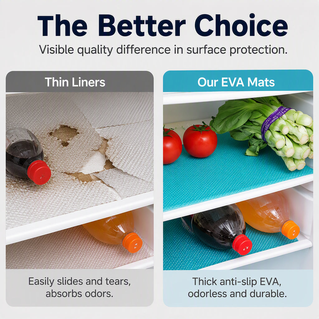 🧊 49% OFF NOW! 🛡️ Waterproof Fridge Shelf Liners – Non-slip, easy-clean & food-safe – Keeps fridge shelves fresh & organized ✨