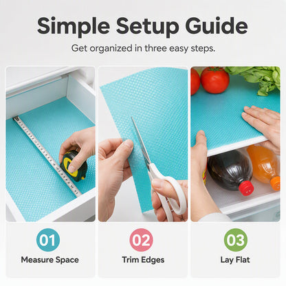 🧊 49% OFF NOW! 🛡️ Waterproof Fridge Shelf Liners – Non-slip, easy-clean & food-safe – Keeps fridge shelves fresh & organized ✨