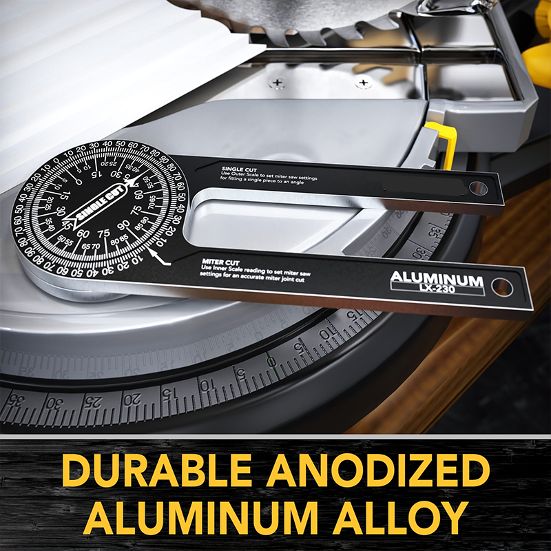 📐🔨7-Inch Plastic or Aluminum Miter Saw Protractor