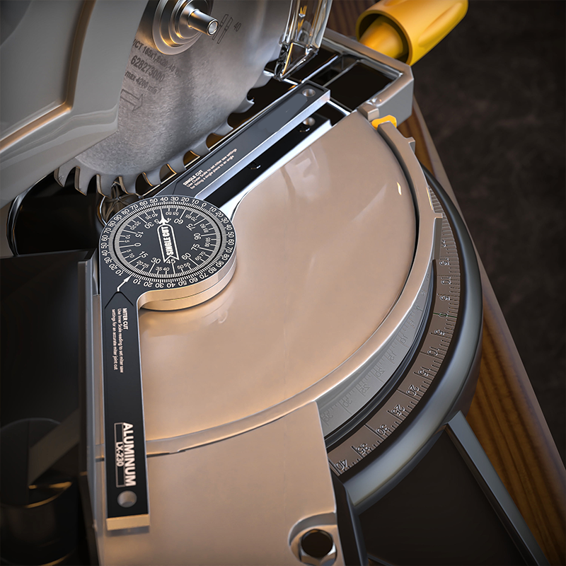 📐🔨7-Inch Plastic or Aluminum Miter Saw Protractor