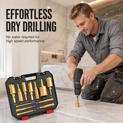 💎 49% OFF NOW! 🔧 12-Piece Diamond Hole Saw Kit – Dry Drilling, Industrial Grit & Versatile Sizes – For Tile, Stone & Masonry 🏗️
